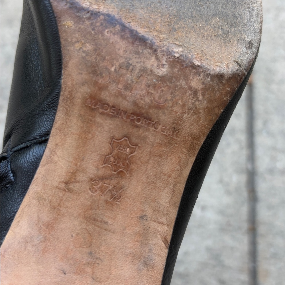Staud Wally Boots used some wear at heel 37 1/2 square toe zipper booties flaw - Picture 16 of 16